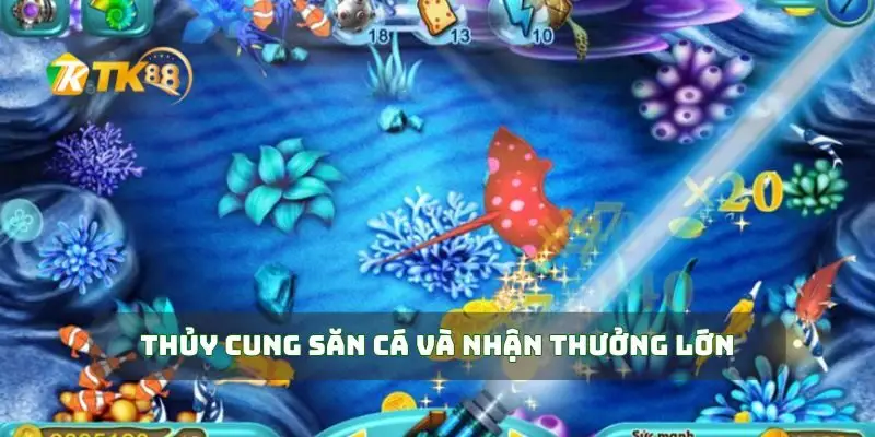 Thủy cung săn cá và nhận thưởng lớn